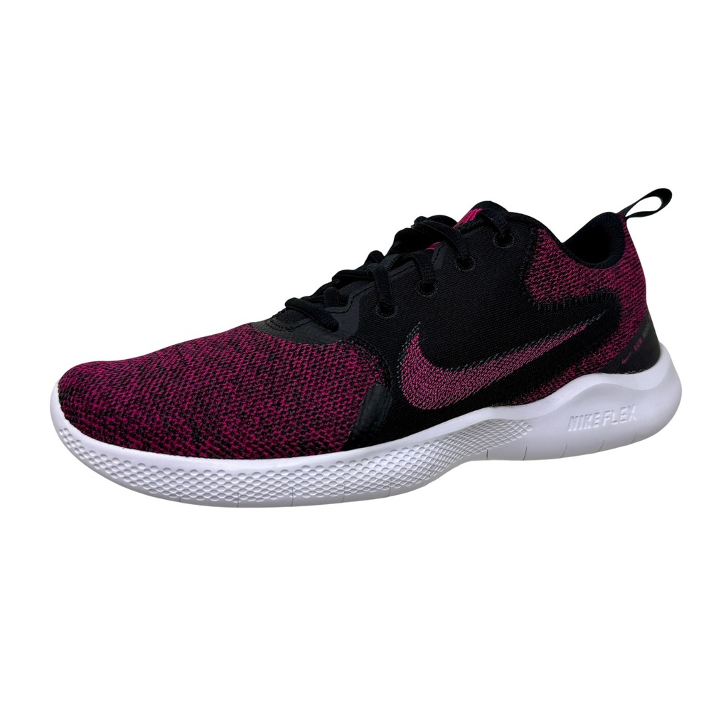 Nike Flex Experience Run 9 Running Shoes Black Fireberry CI9964-001 Womens Sz 10